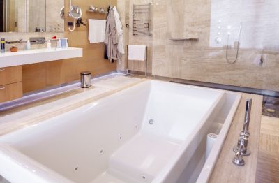 Modern Bathroom with New Tub